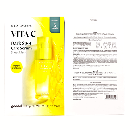 Green Tangerine Vita C Dark Spot Serum Sheet Mask