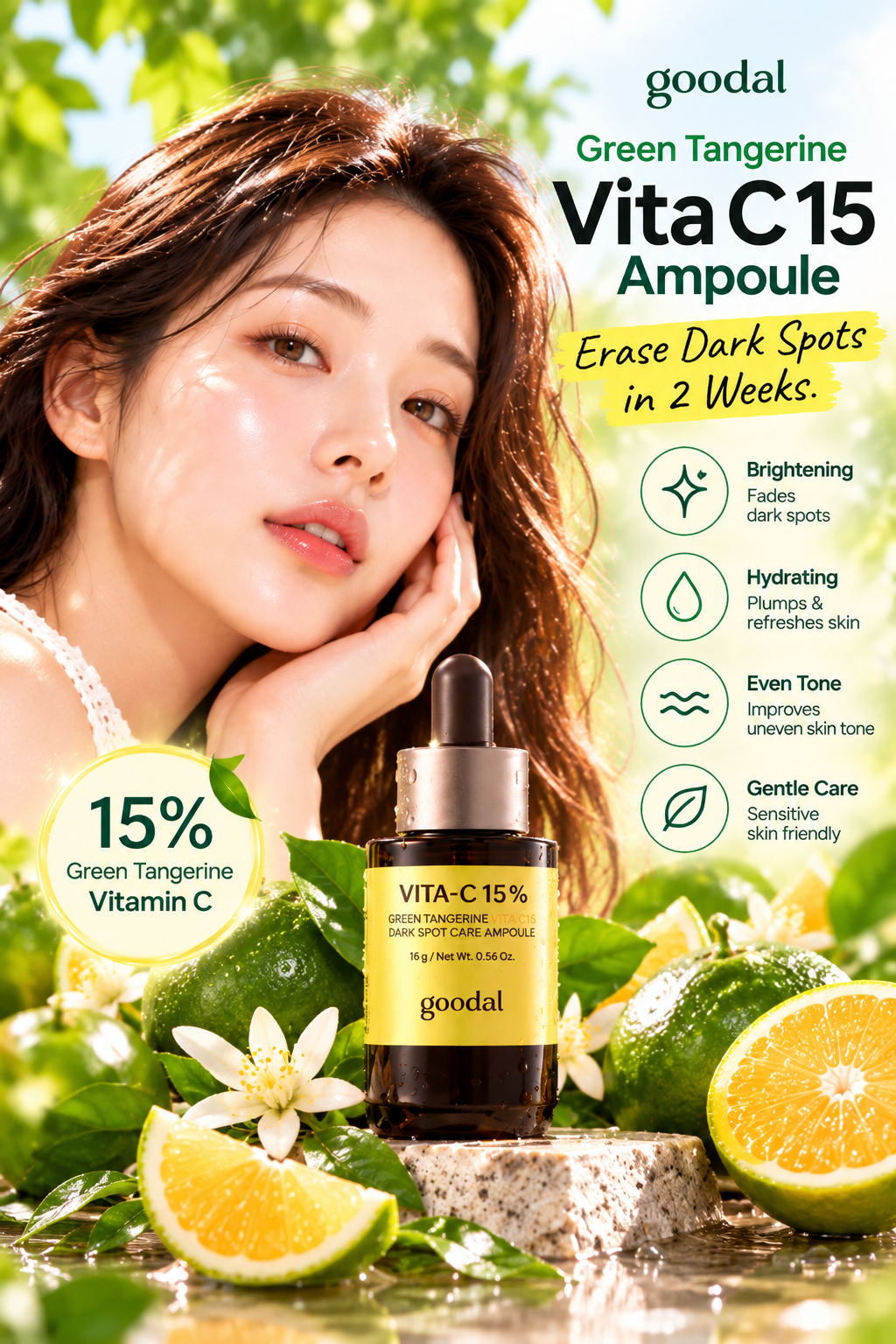Goodal Green Tangerine Vita C 15 % Dark Spot Care Ampoule