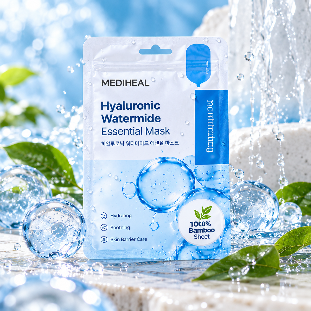 MEDIHEAL Hyaluronic Watermide  Essential Sheet  Mask (10pack)